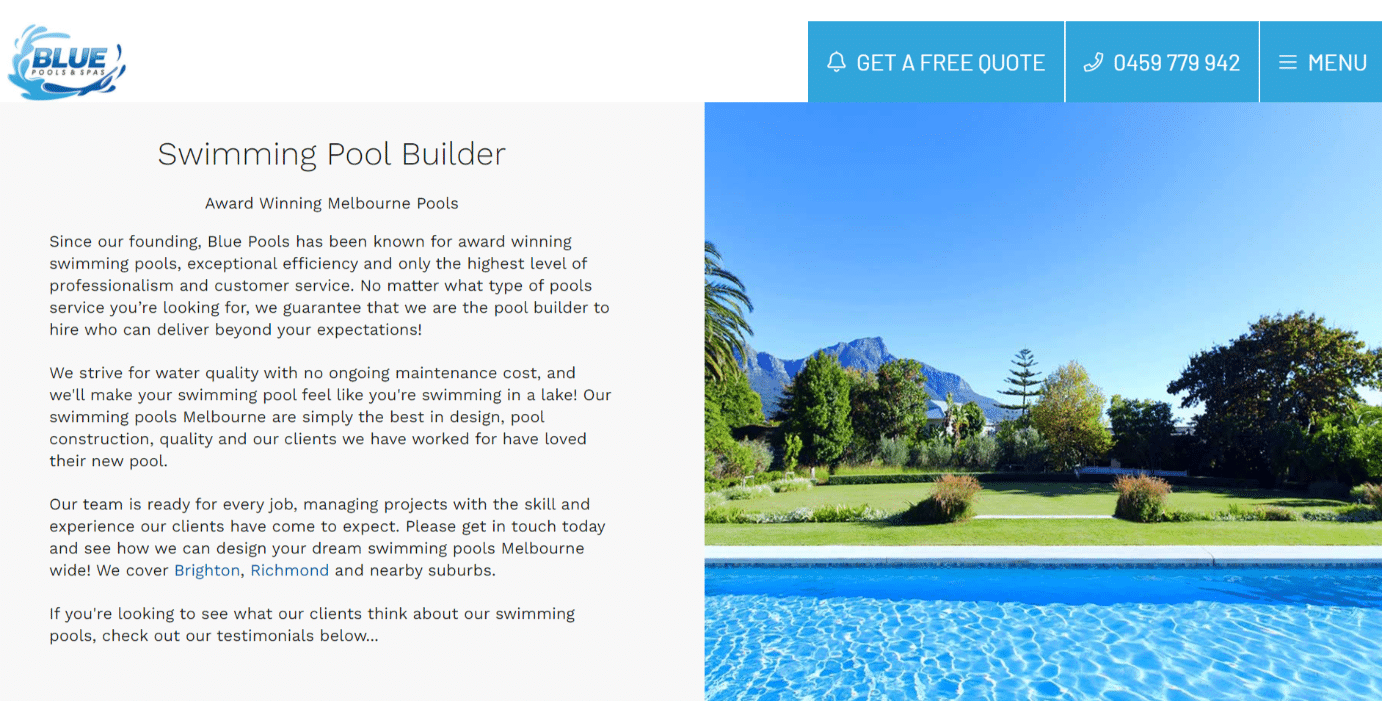 pool spa