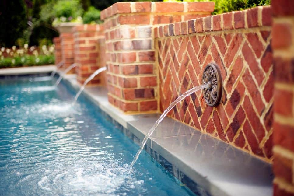 Tropical Wall Fountain Pool