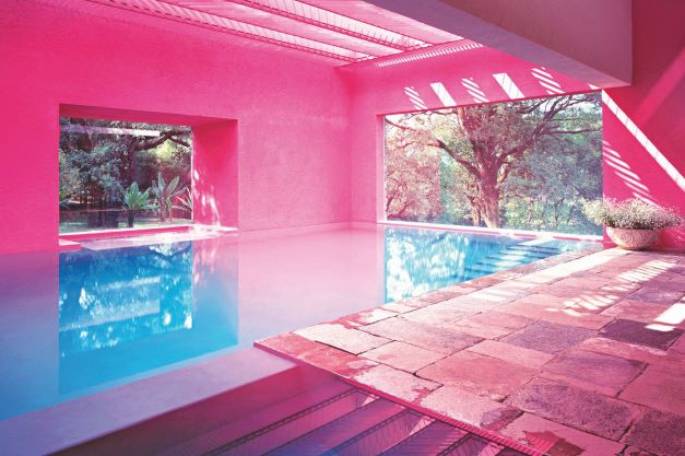 Colorful Indoor Swimming Pool