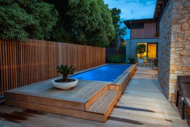 Narrow Lap Pool